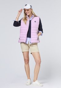 Polo Sylt IM GESTEPPTEN LOOK - Weste - orchid bouqu