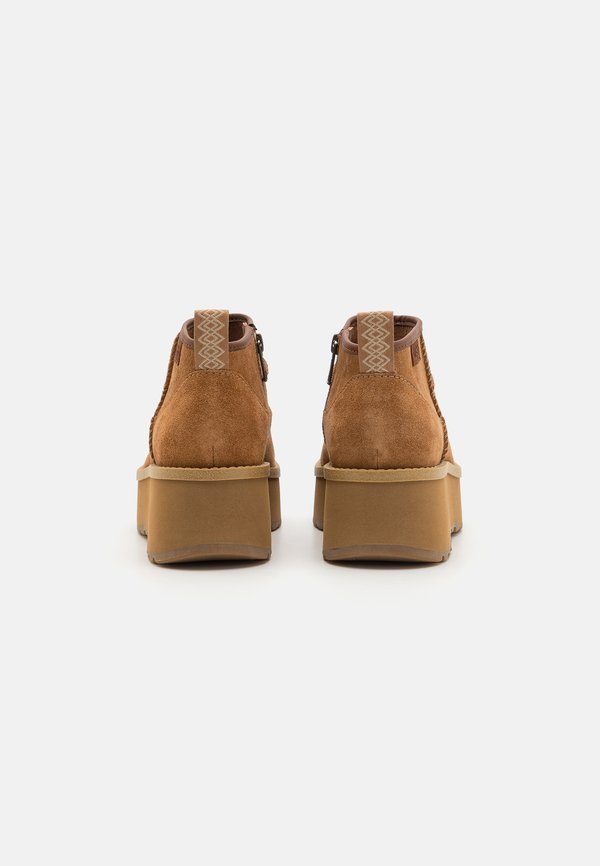CITYFUNC ULTRA MINI - Platform ankle boots - chestnut2