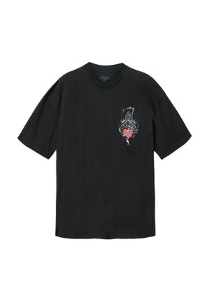 AllSaints, SCIMITAR SS CREW . - T-shirt imprimé - washed black