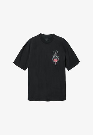 AllSaints, - T-shirt z nadrukiem