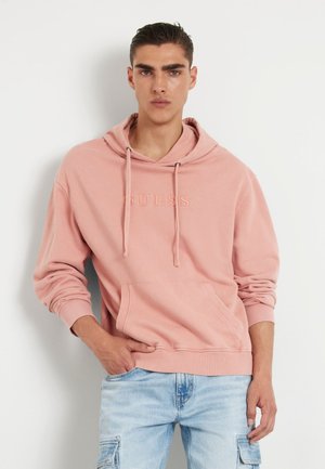 Guess LOGOSTICKEREI - Kapuzenpullover - rose