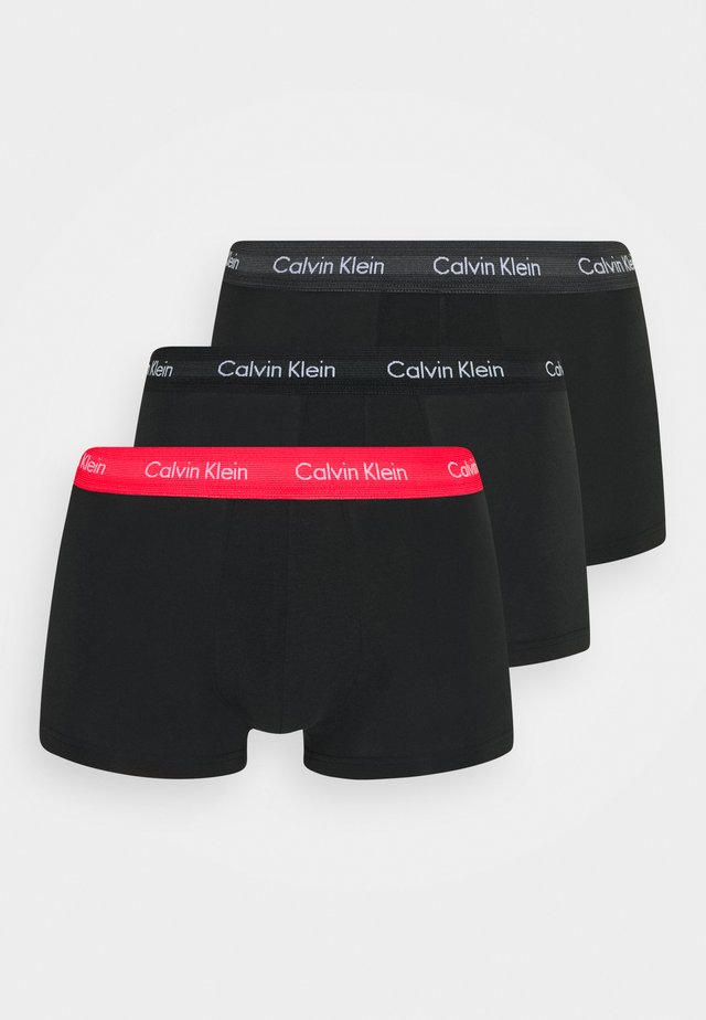 LOW RISE TRUNK 3 PACK - Panties - black/red