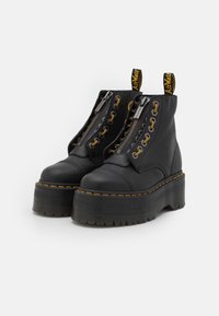 Dr. Martens SINCLAIR MAX - Stivaletti con plateau - black pisa