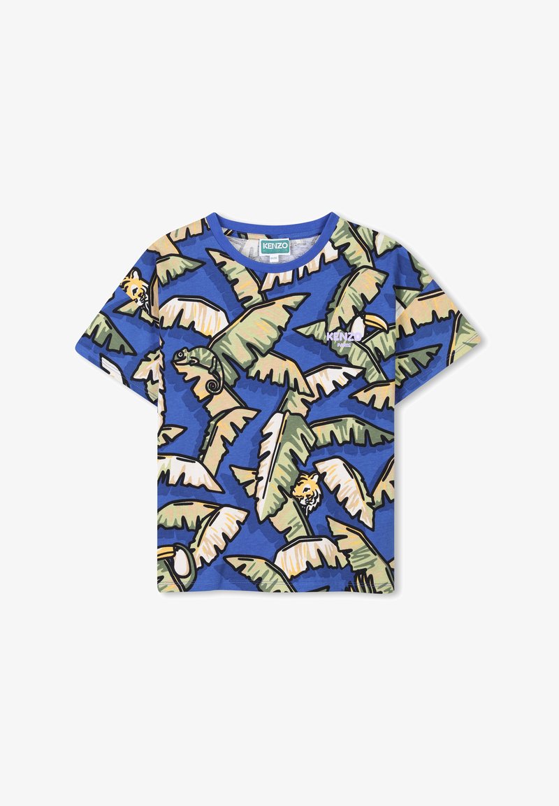 KENZO kids SHORT-SLEEVED - T-shirt imprimé - wave blue
