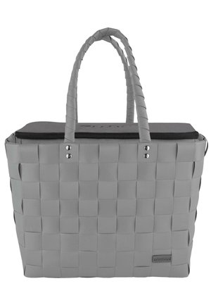 FLECHTKORB MIT GROSSER KÜHL - Handbag - anthrazit
