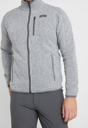 Sweater met rits - light grey