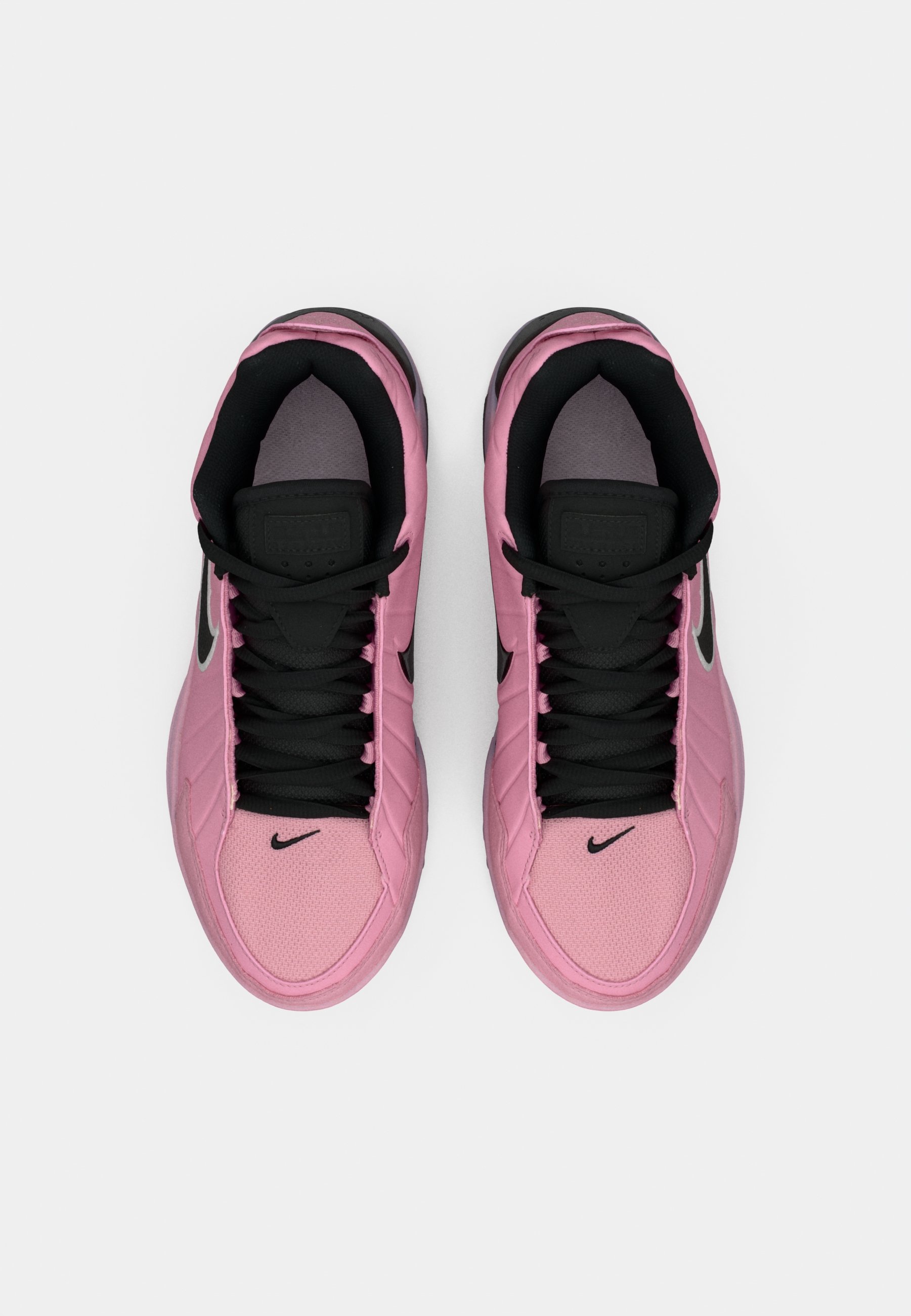 pink and black basketball shoes