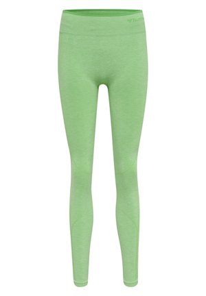 Hummel UNA SEAMLESS - Tights - summer green melange