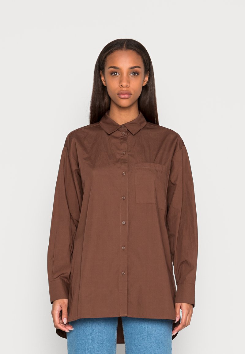 Envii CALATHEA  - Blusa com botões - chestnut