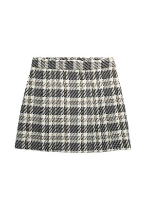 Marks & Spencer, CHECKED MINI - A-snit nederdel - blue mix