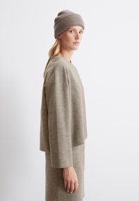 Marc O'Polo LONGSLEEVE ROUNDNECK - Strikkegenser - shaded brown melange