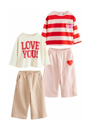 2 PACK SET - Pantalon de survêtement - red