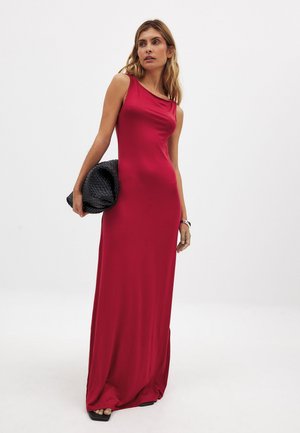 SOFT LINE BOAT NECK SLEEVELESS   - Džersejové šaty - dusty red