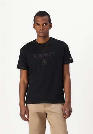 TONAL CREST TEE - T-shirts med print - black