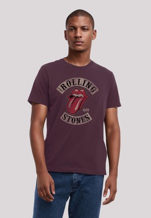 F4NT4STIC THE ROLLING STONES TOUR - Print T-shirt - maroon