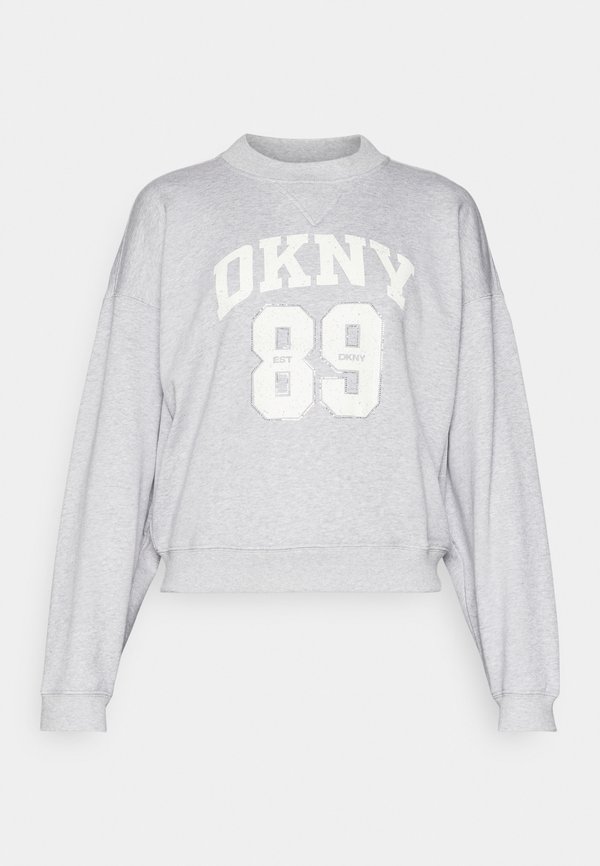 ARCHED DISTRESSED RHINESTONE LOGO CREW NECK PULLOVER - Sweatshirt2