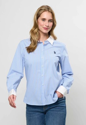 U.S. Polo Assn., UWLALLA - Риза с копчета - light blue stripe