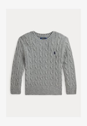 Polo Ralph Lauren, CABLE KNIT WOOL CASHMERE JUMPER - Maglione - fawn grey heather