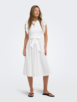 ONLY KLEID ONLAVALORA LANGES KLEID - Nappali ruha - cloud dancer