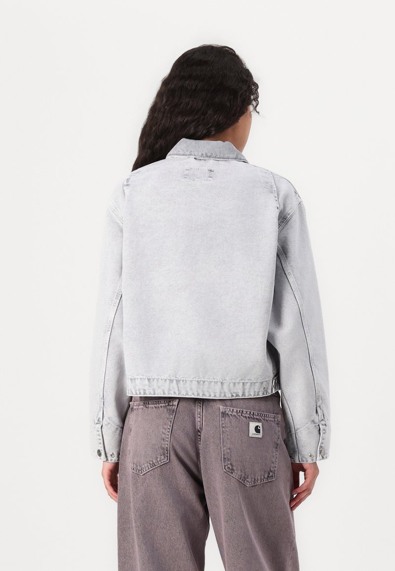 Carhartt WIP EMERY JACKET DEARBORN - Mezisezónní bunda - black/black chalk wash