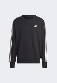 adidas Sportswear ESSENTIALS 3-STRIPES - Športni pulover - black