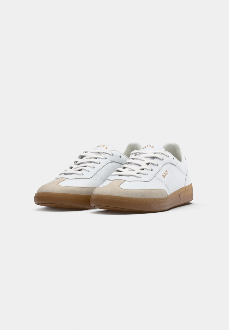 BOSS - Gary Baskets en cuir et cuir suédé confectionnées en Italie