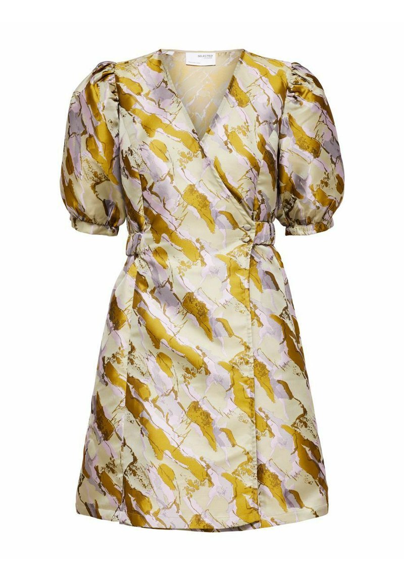 Damen Freizeitkleider | Selected Femme VOLUMINÖSES Freizeitkleid ecru olive/oliv - WB06501 Damen Freizeitkleider | Selected Femme VOLUMINÖSES Freizeitkleid ecru olive/oliv - WB06501