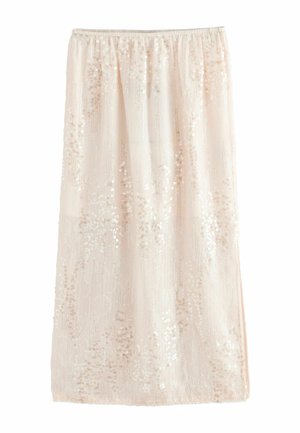 Next, REGULAR FIT - SEQUIN MIDI SKIRT . - sukňa v tvare A - neutral