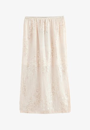 Next, REGULAR FIT - SEQUIN MIDI SKIRT . - A-lõikeline seelik - neutral