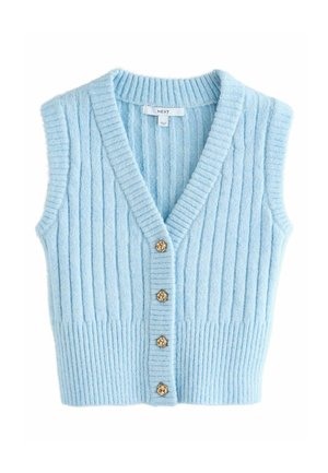 REGULAR FIT-GOLD BUTTON - Veste - light blue
