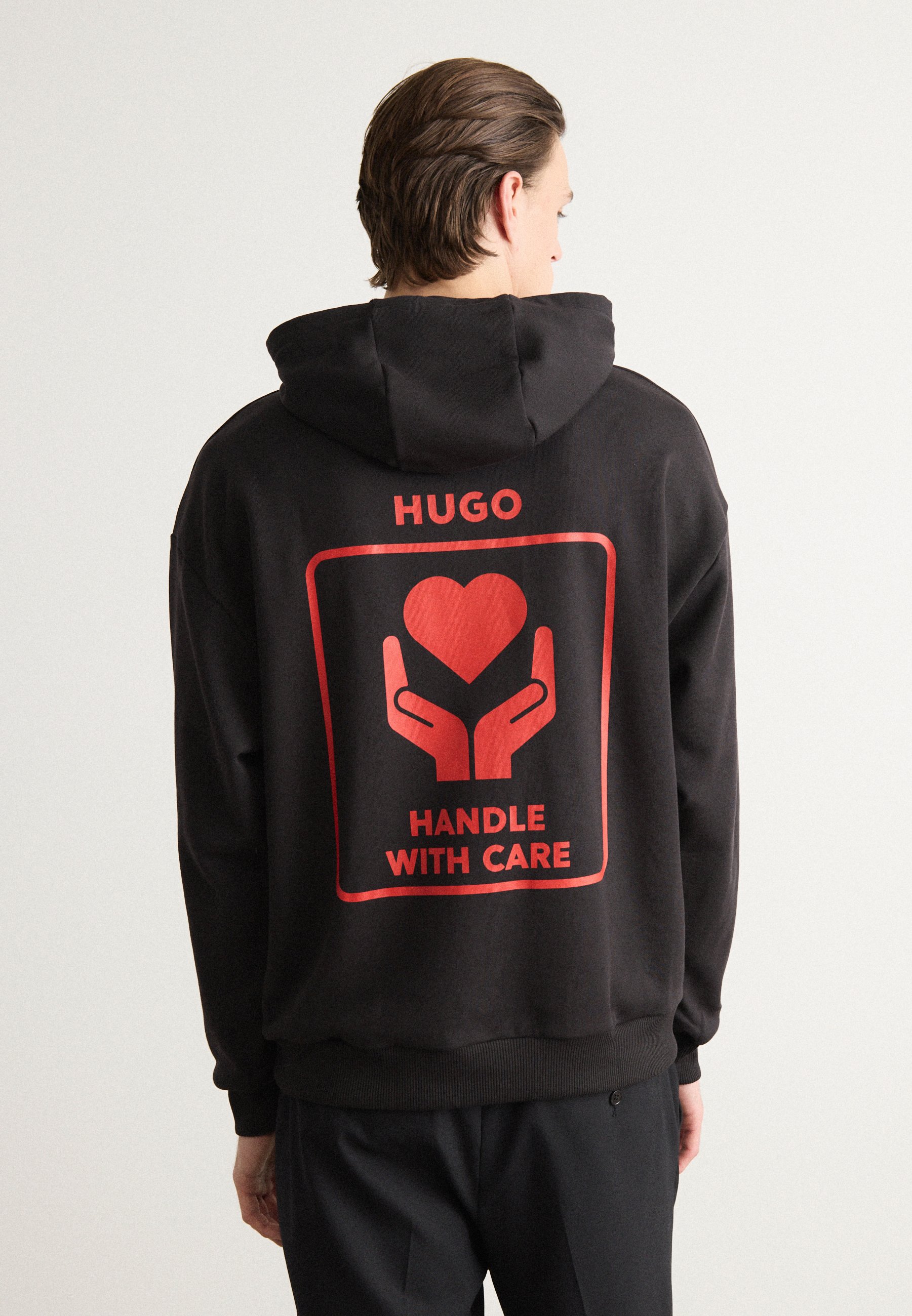 Hugo Boss★Dewgili ロゴ パーカー ユニセックス フーディー 黒 HUGO DEWGILI - Sweatshirt - black - Zalando.co.uk