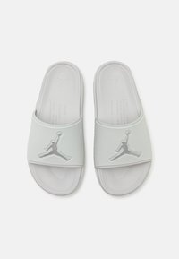 Jordan JUMPMAN SLIDE - Mules - neutral grey/metallic silver