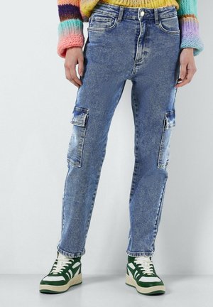 NMMONI  - Jean droit - medium blue denim