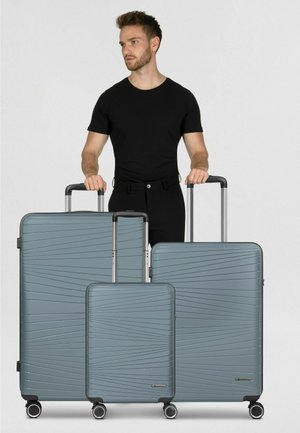 FRANKY, DALLAS 3.0 4 ROLLEN KOFFERSET 3-TEILIG MIT DEHNFALTE UNISEX - Bagaglio a mano - grey