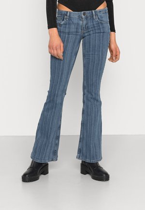 STRIP FLARE - Vaqueros bootcut - mid vintage