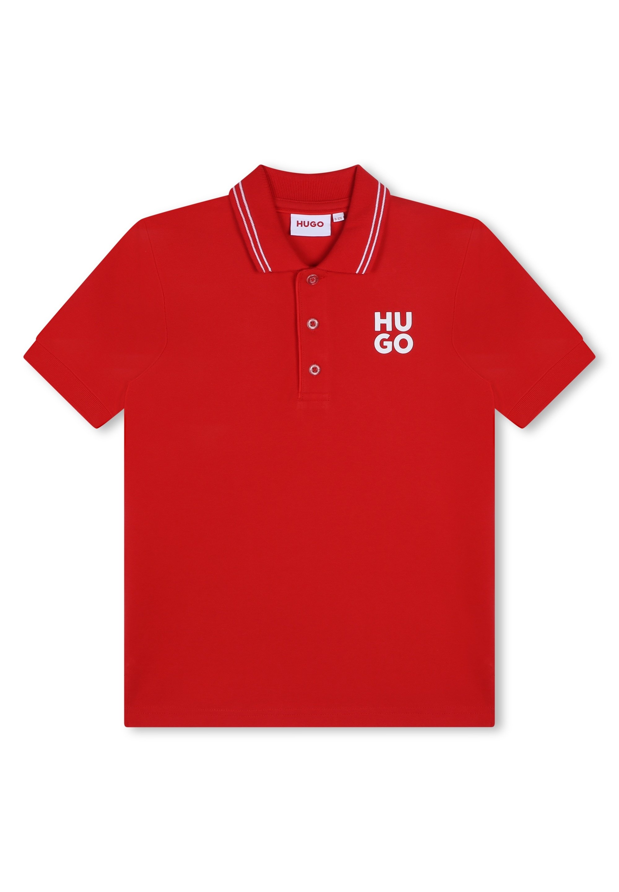 HUGO Kids SHORT SLEEVE Polo shirt bright red/red