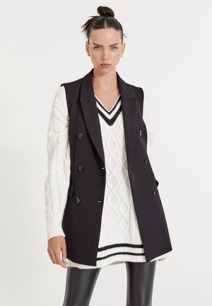 LEICHTE - Waistcoat - mottled black
