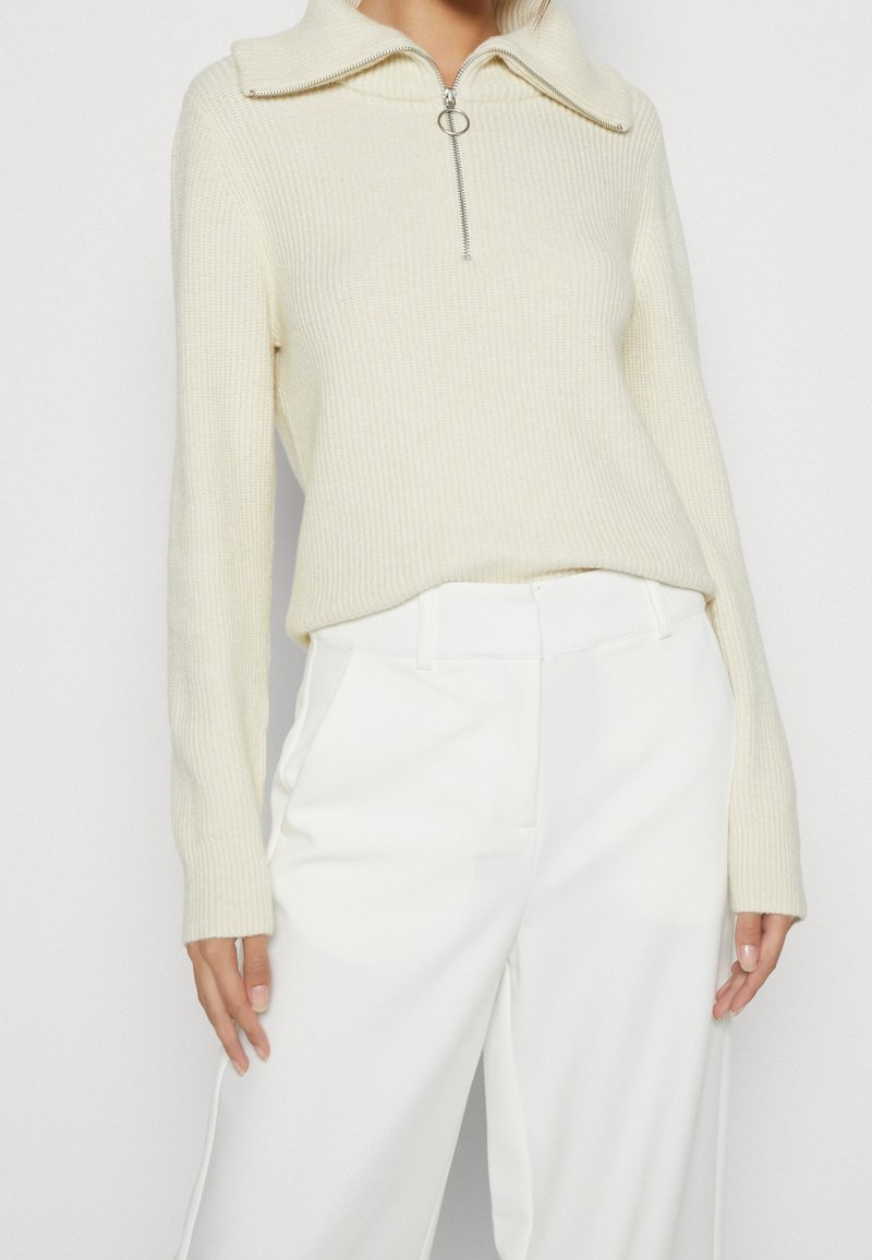 VILA Stickad tröja - off-white