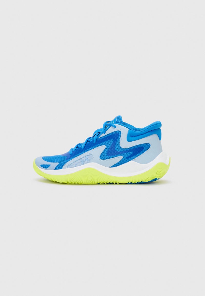 Under Armour JET 25 UNISEX - Chaussures de basket - blue/grey/orange