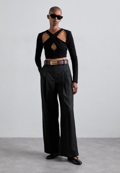 Victoria Beckham JUMBO FRAME BELT - Cinto - burgundy