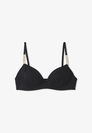 Terranova PREFORMATO CON DETTAGLIO CATENA - Reggiseno a triangolo - nero