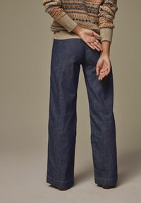 Laura Ashley WIDE - Avar lõikega teksad - indigo blue