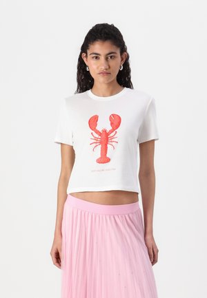 ONLKELLY LIFE SHORT PRINT - T-shirts med print - cloud dancer