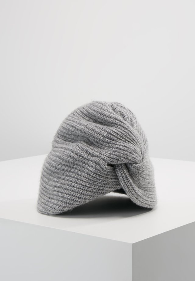 TURBAN BEANIE - Pipo - grau