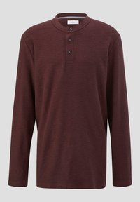 s.Oliver MIT HENLEYAUSSCHNITT - Langarmshirt - bordeaux