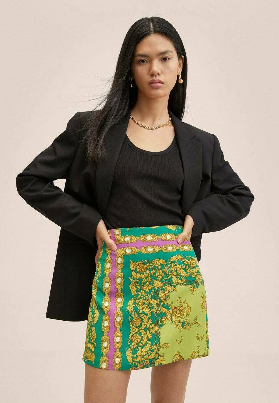 Mango GIAN - Gonna a campana - groen/verde - Zalando.it