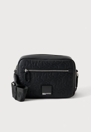 Karl Lagerfeld Jeans, BOX LOGO CAMERA BAG - Sac bandoulière - black