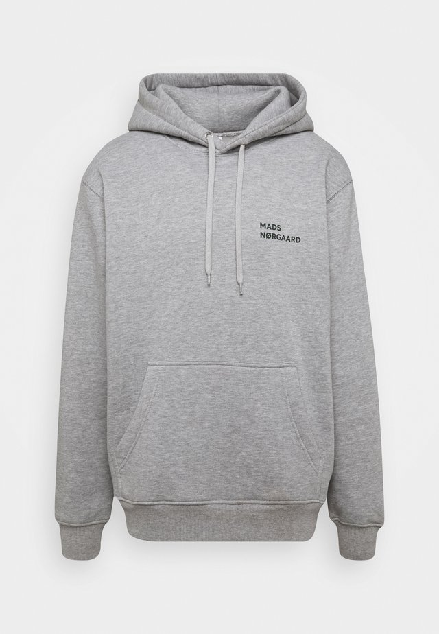 HOODIE LOGO - Hoodie - grey melange