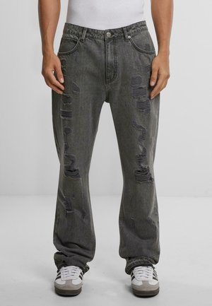 2Y Studios FIRIO DESTROYED STRAIGHT  - Relaxed fit jeans - grey