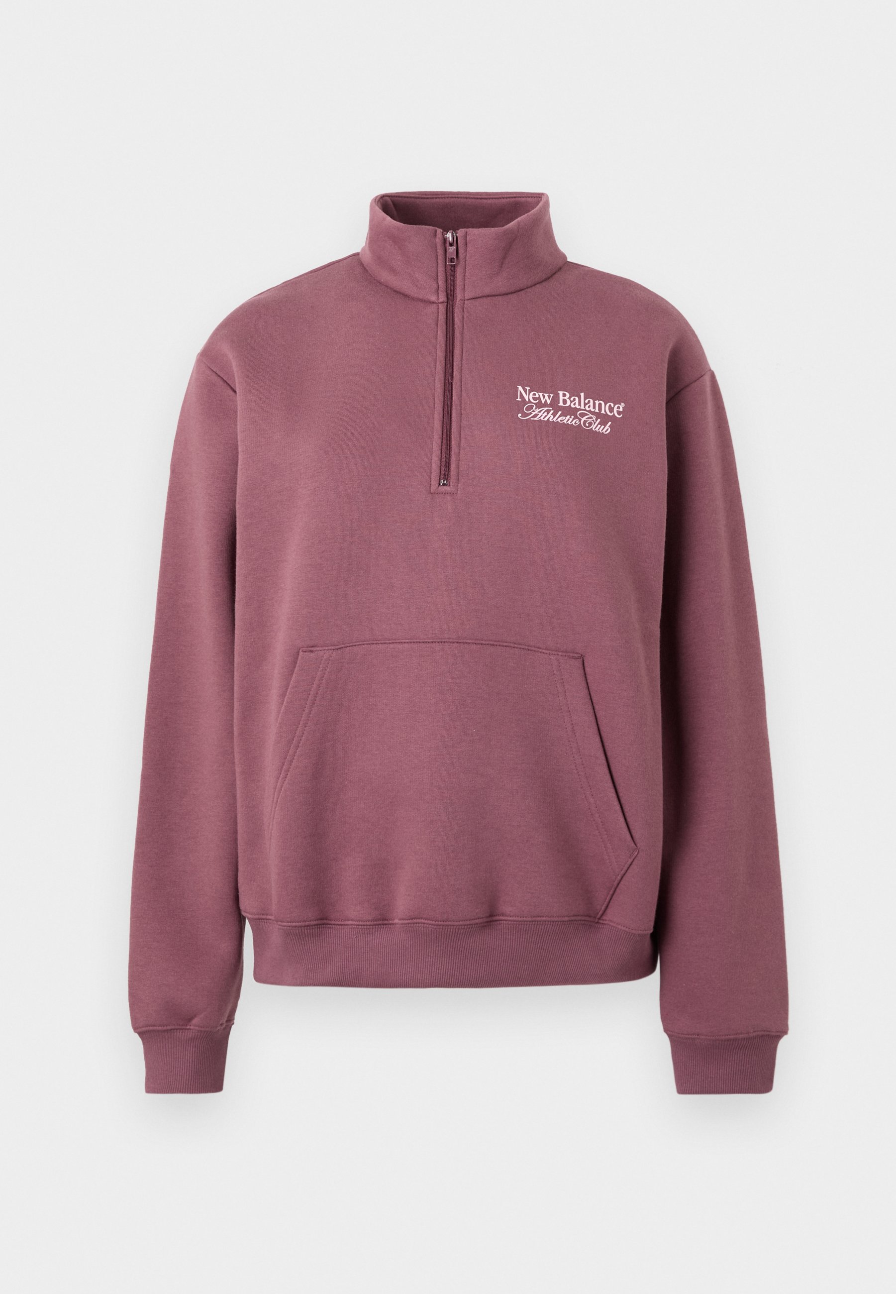 LINEAR GRAPHIC HALF ZIP - Sweatshirt - faded plum - Product Details